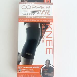 The Original Copper Infused Fit Freedom Compression Knee Sleeve Unisex LARGE